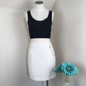 Woven Pencil Skirt